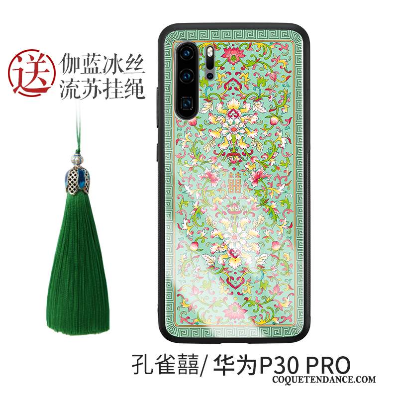 Huawei P30 Pro Coque Style Chinois De Téléphone Rouge Personnalité Incassable