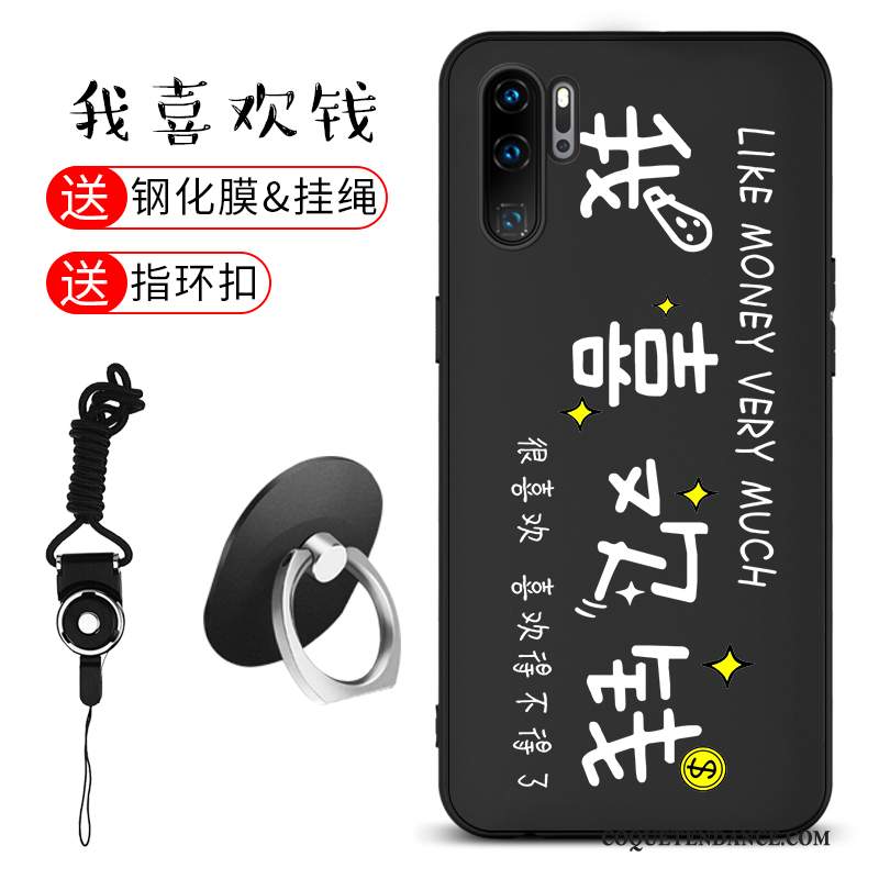 Huawei P30 Pro Coque Tout Compris De Téléphone Silicone Noir Incassable