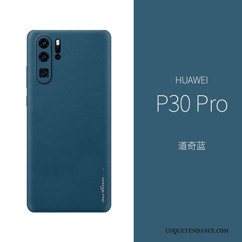 Huawei P30 Pro Coque Tout Compris De Téléphone Très Mince Luxe Cuir Véritable