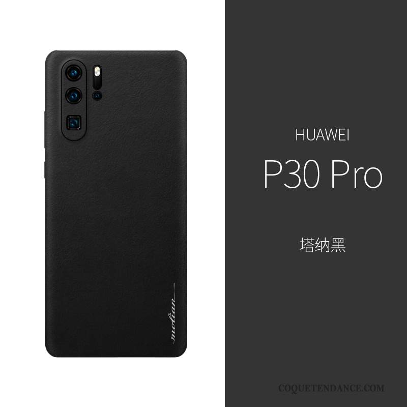 Huawei P30 Pro Coque Tout Compris De Téléphone Très Mince Luxe Cuir Véritable