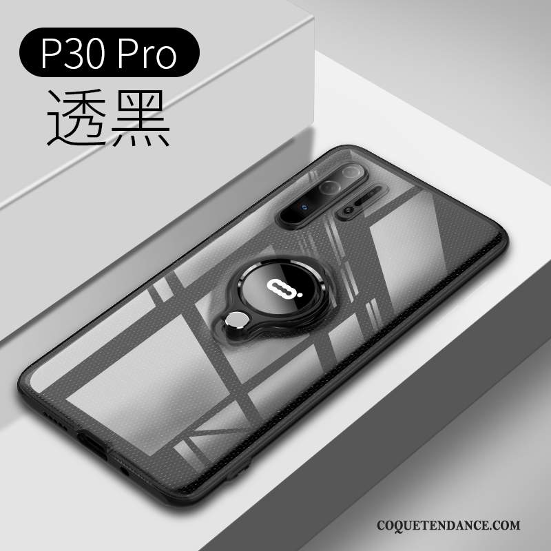 Huawei P30 Pro Coque Transparent Magnétisme Étui Personnalité Support