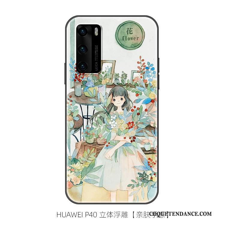 Huawei P40 Coque Tout Compris Frais Incassable Dessin Animé Art