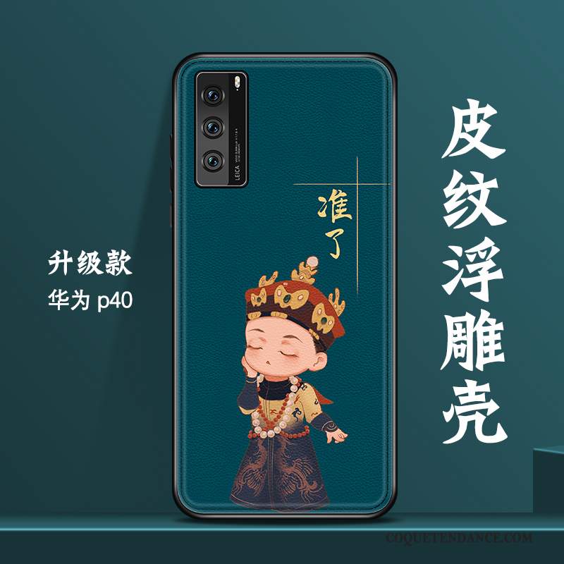 Huawei P40 Coque Vent Style Chinois Tendance Vintage Charmant