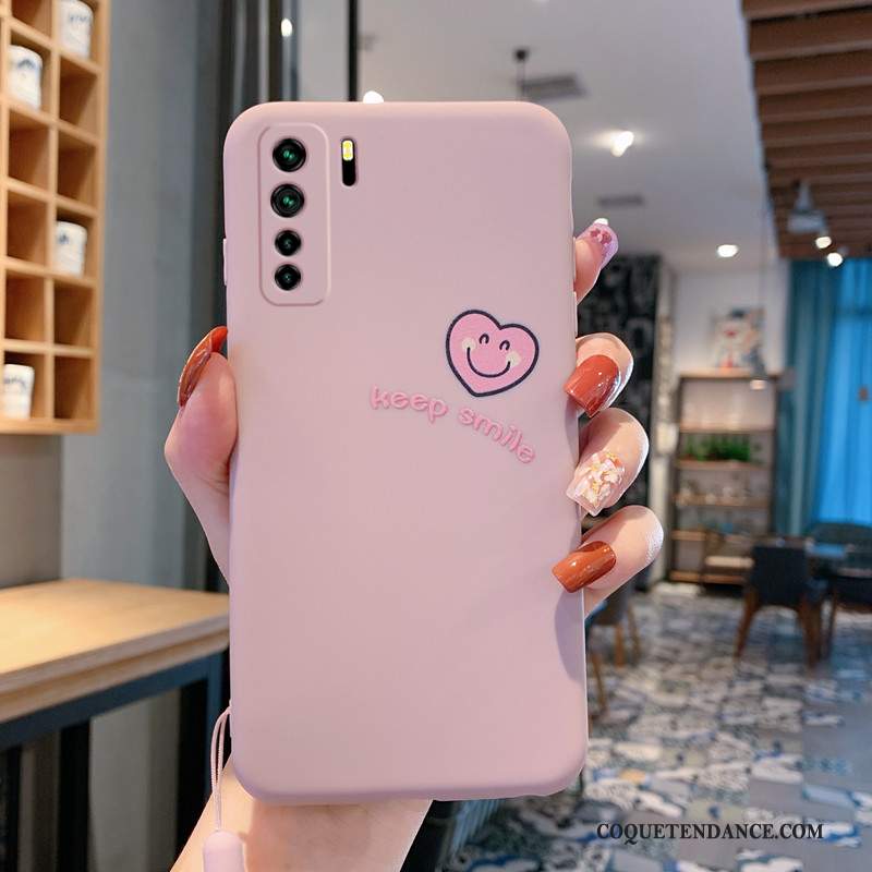 Huawei P40 Lite 5g Coque Nouveau Amour Rose De Téléphone Vert