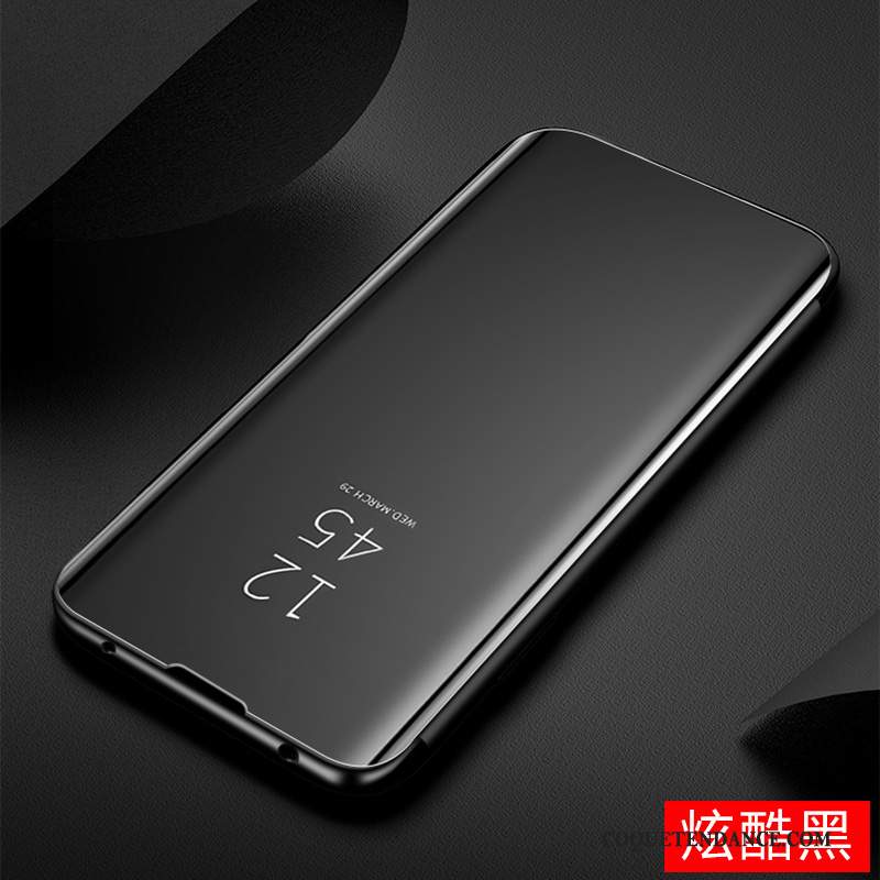 Huawei P40 Lite Coque Protection Jaune De Téléphone Étui En Cuir Miroir