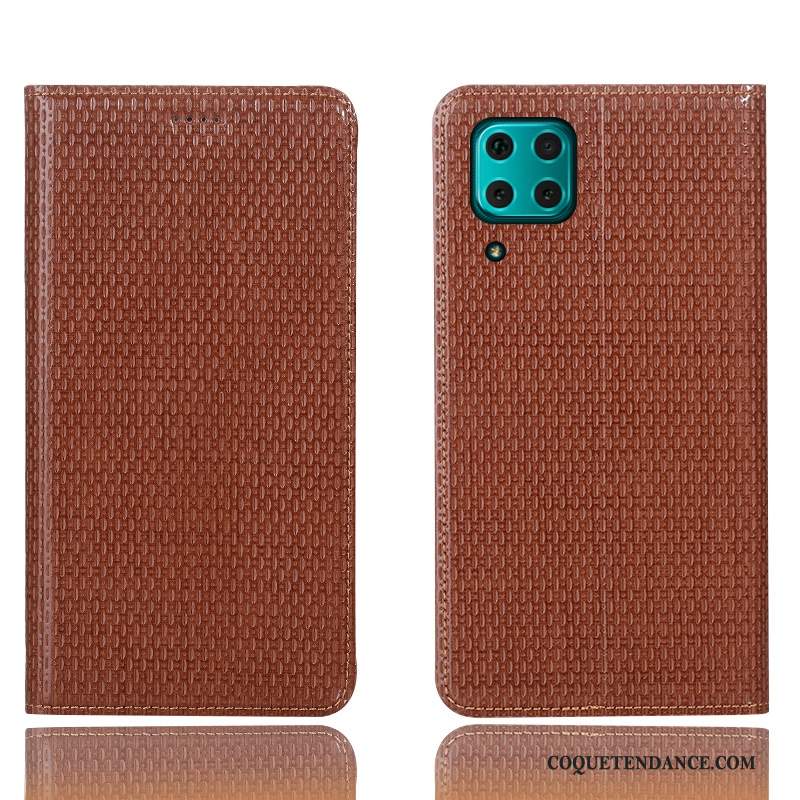 Huawei P40 Lite Coque Étui Protection Modèle Fleurie Housse Étui En Cuir