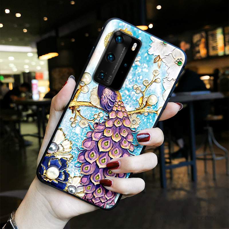 Huawei P40 Pro Coque Amoureux Incassable Ethnique Tendance Protection