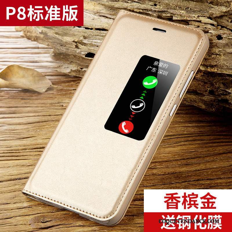 Huawei P8 Coque Protection Étui Incassable Bleu Marin Haute