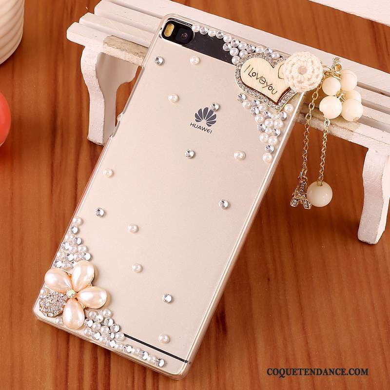 Huawei P8 Coque Violet Protection Strass Difficile