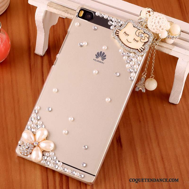 Huawei P8 Coque Violet Protection Strass Difficile