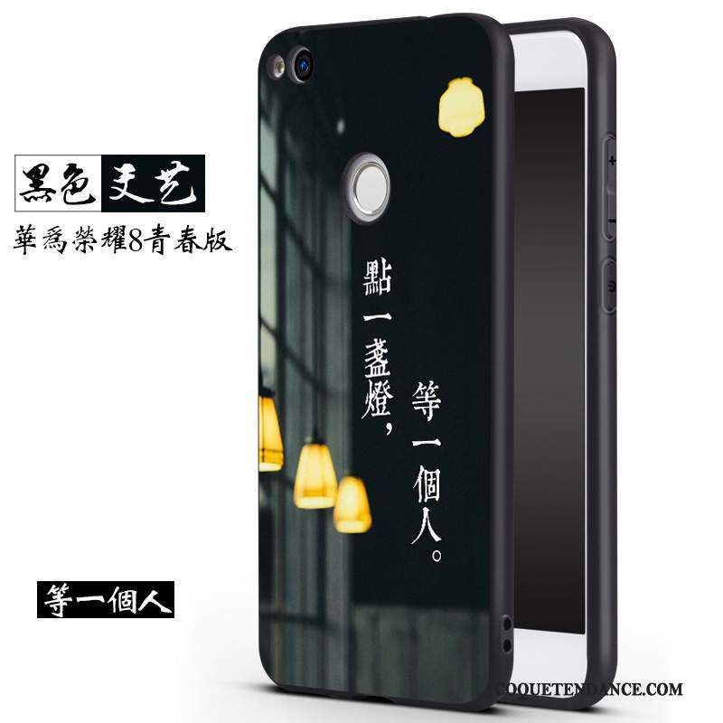 Huawei P8 Lite 2017 Coque Noir Incassable Jeunesse De Téléphone Protection