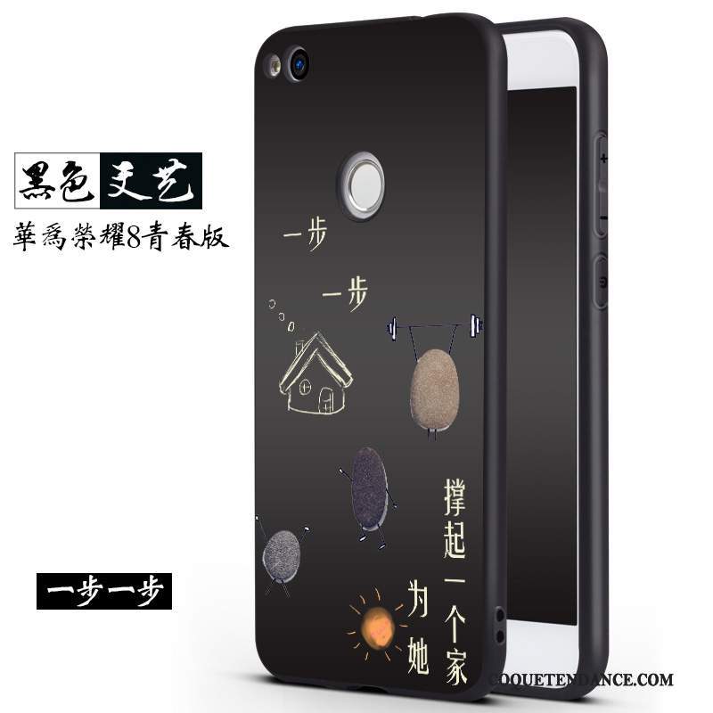 Huawei P8 Lite 2017 Coque Noir Incassable Jeunesse De Téléphone Protection