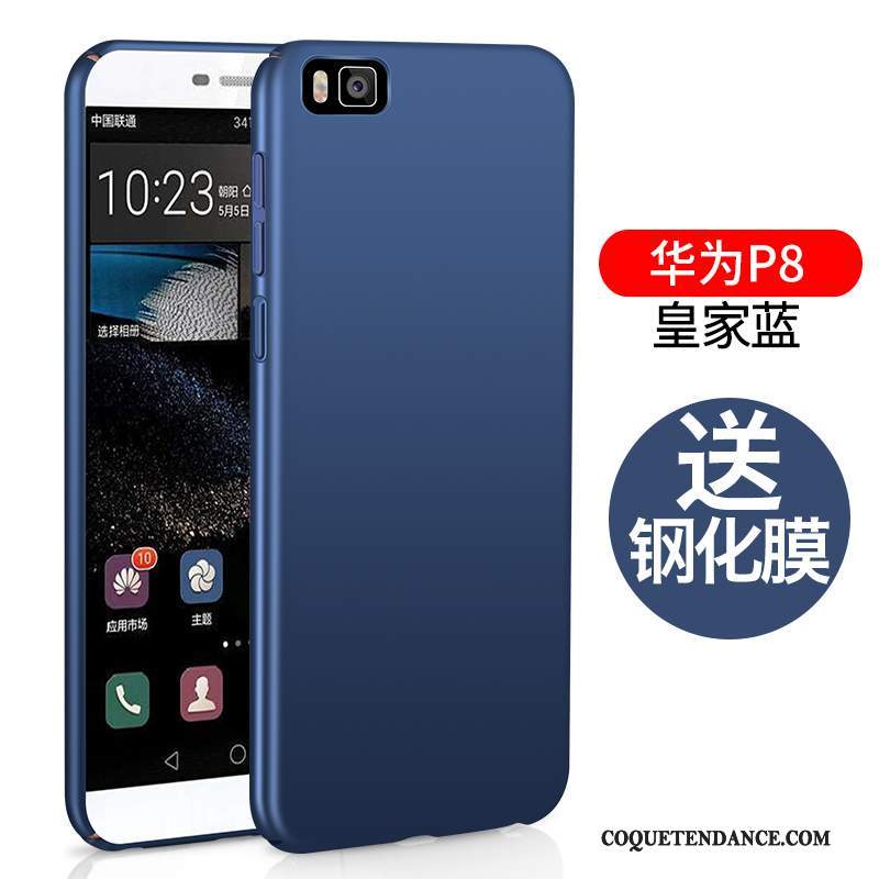 Huawei P8 Lite Coque Haute Délavé En Daim Étui Difficile Incassable