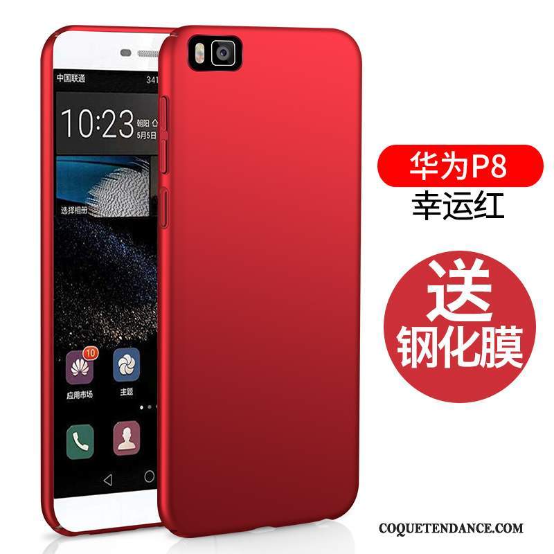 Huawei P8 Lite Coque Haute Délavé En Daim Étui Difficile Incassable