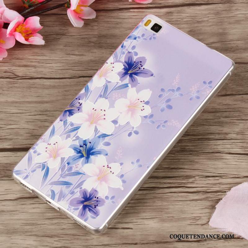 Huawei P8 Lite Coque Incassable Protection Jeunesse Vert Fluide Doux