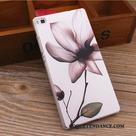 Huawei P8 Lite Coque Protection Multicolore Gaufrage Délavé En Daim