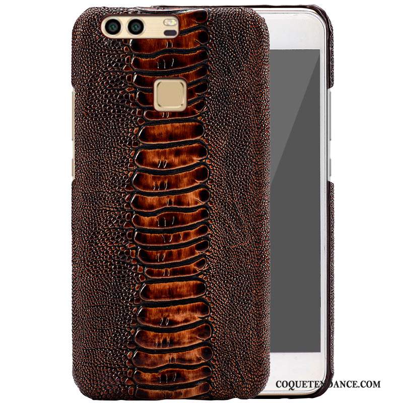 Huawei P9 Coque De Téléphone Multicolore Cuir Véritable Protection Simple