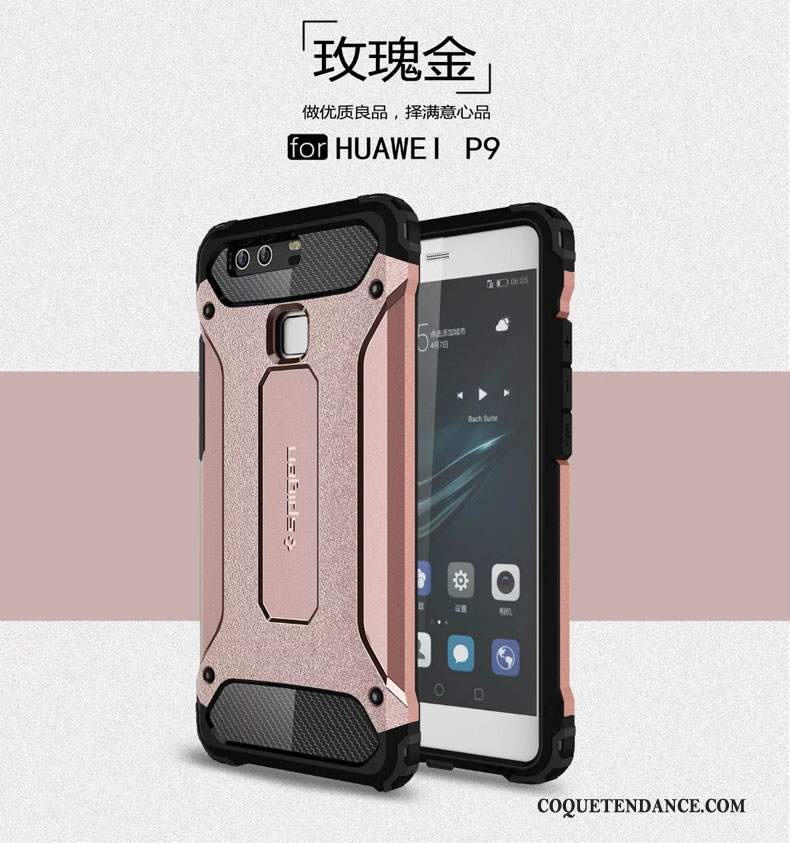 Huawei P9 Coque Tout Compris Métal Protection Trois Défenses Ballon