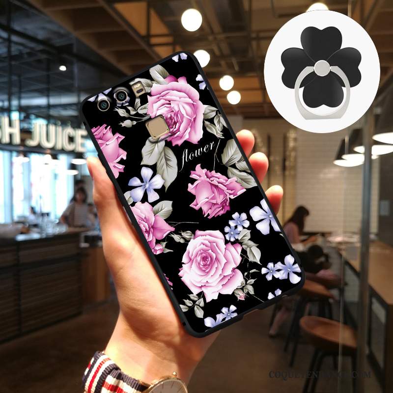 Huawei P9 Plus Coque Art Noir De Téléphone Protection Silicone