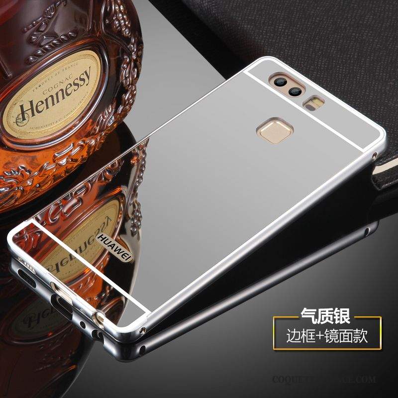Huawei P9 Plus Coque De Téléphone Métal Argent Protection Étui