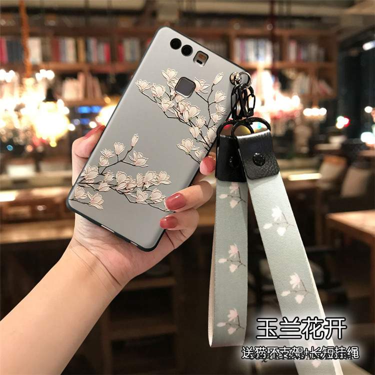 Huawei P9 Plus Coque De Téléphone Personnalité Bleu Clair Frais Fluide Doux