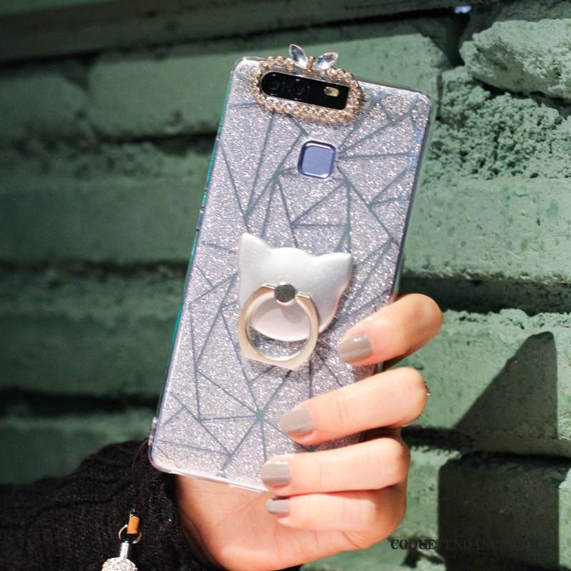 Huawei P9 Plus Coque De Téléphone Silicone Incassable Violet Ornements Suspendus