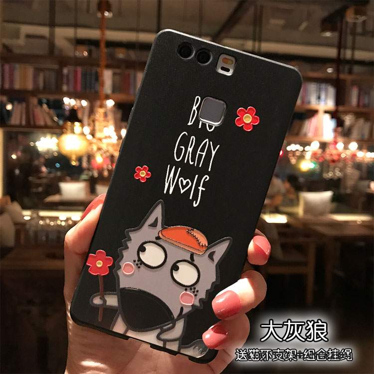 Huawei P9 Plus Coque Dessin Animé Ornements Suspendus De Téléphone Rose Étui