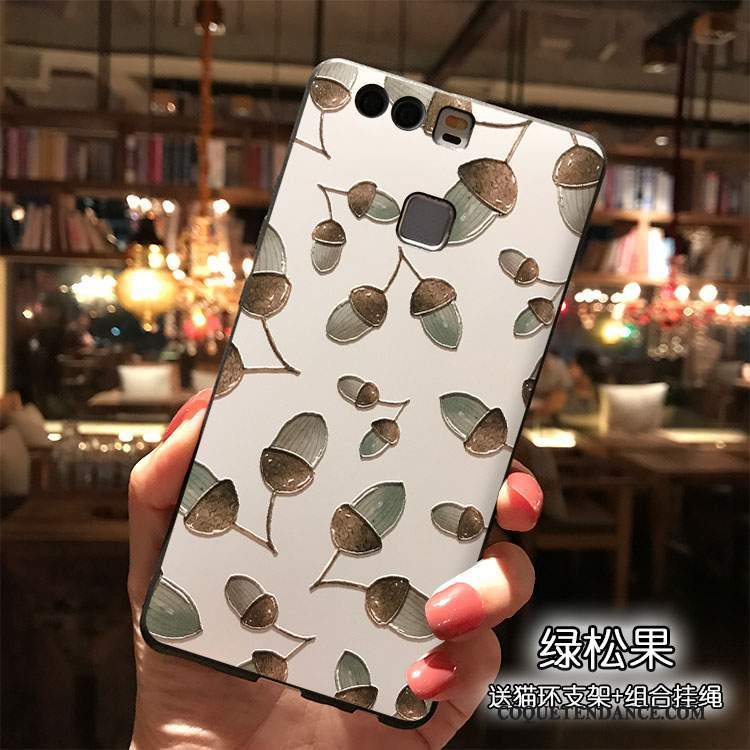 Huawei P9 Plus Coque Frais Silicone Clair Vert De Téléphone