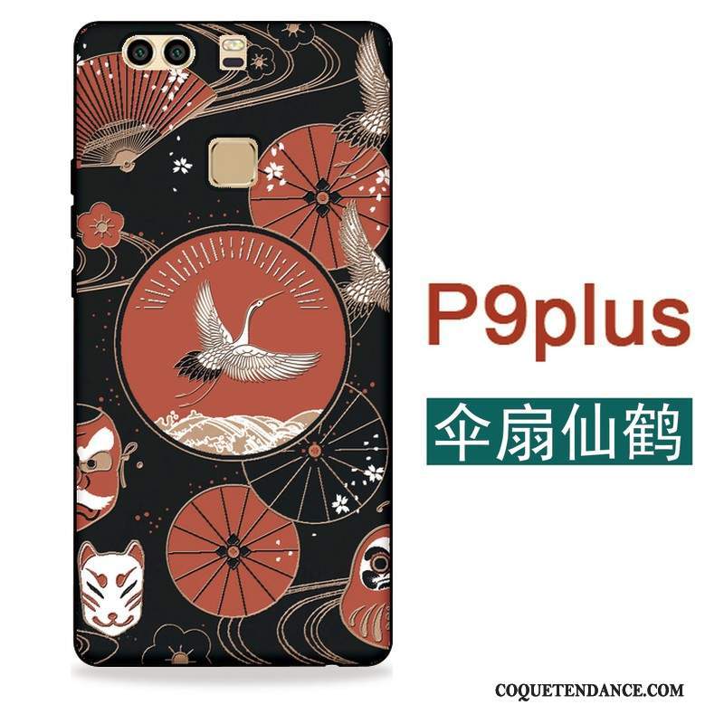 Huawei P9 Plus Coque Grue Sakura De Téléphone Fluide Doux Étui