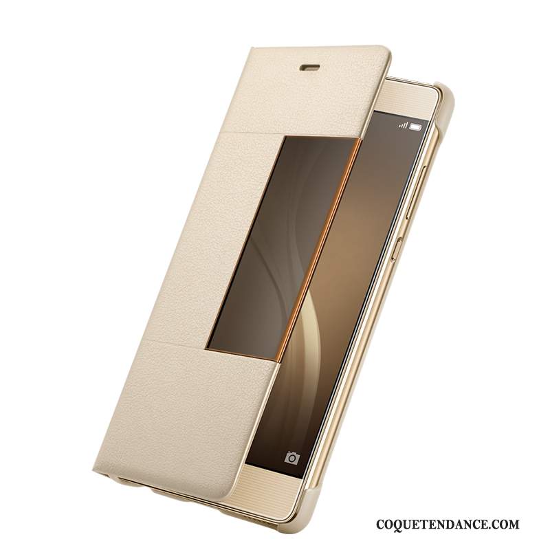 Huawei P9 Plus Coque Housse Étui Protection Or Tendance