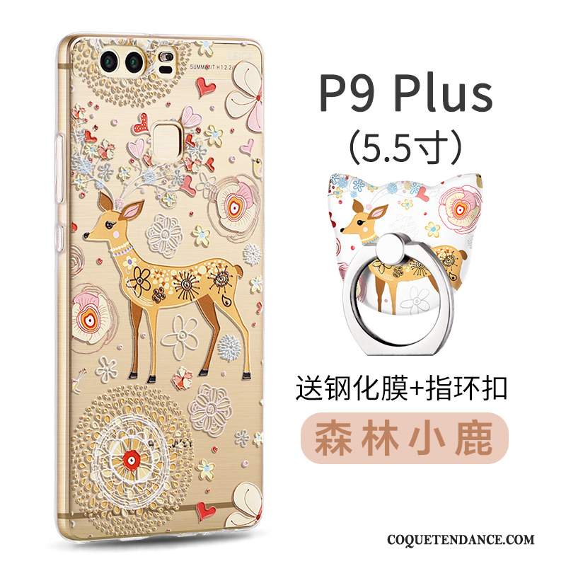 Huawei P9 Plus Coque Jaune Tout Compris Créatif Incassable Étui
