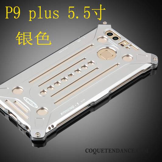 Huawei P9 Plus Coque Métal Argent De Téléphone Étui Protection