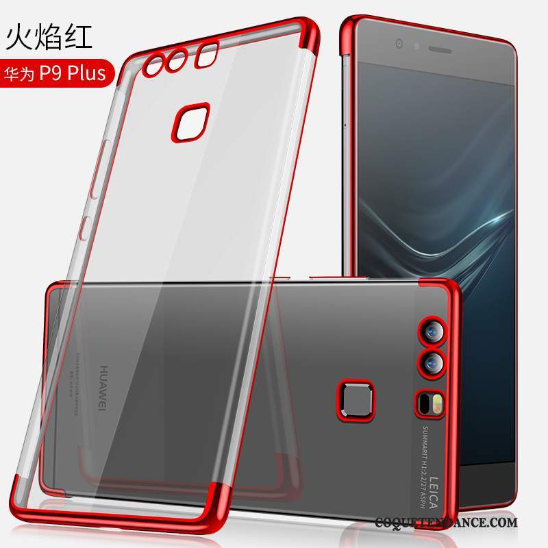 Huawei P9 Plus Coque Placage Transparent Fluide Doux De Téléphone Incassable