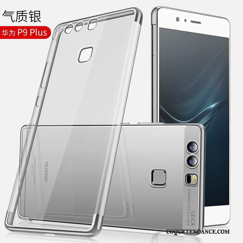 Huawei P9 Plus Coque Placage Transparent Fluide Doux De Téléphone Incassable