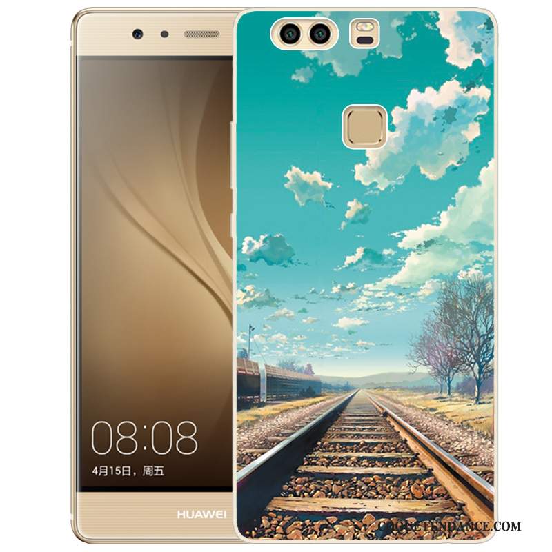 Huawei P9 Plus Coque Protection Fluide Doux Peinture Étui Dessin Animé