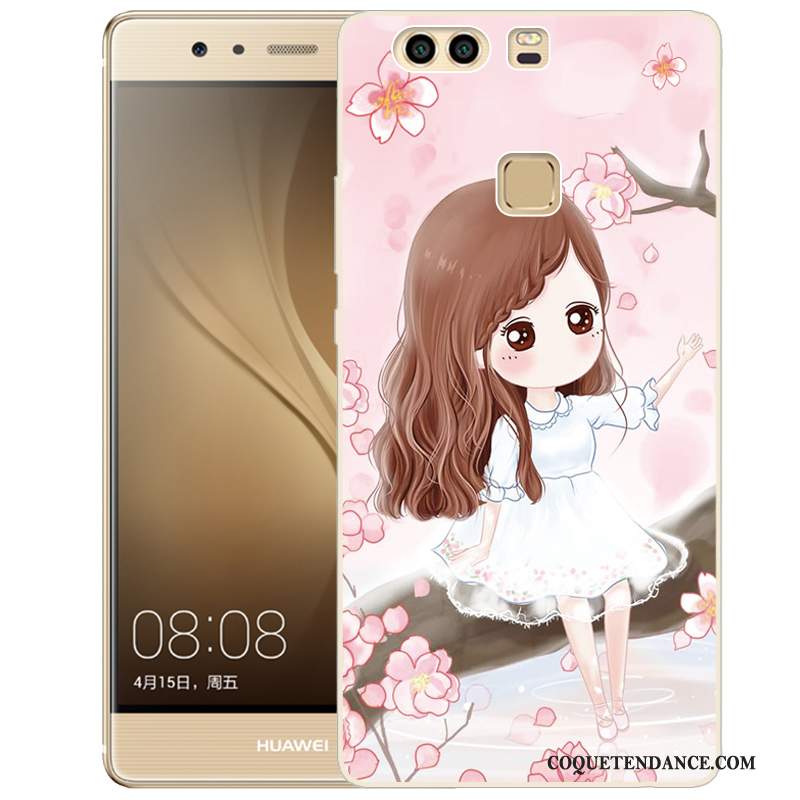 Huawei P9 Plus Coque Protection Fluide Doux Peinture Étui Dessin Animé