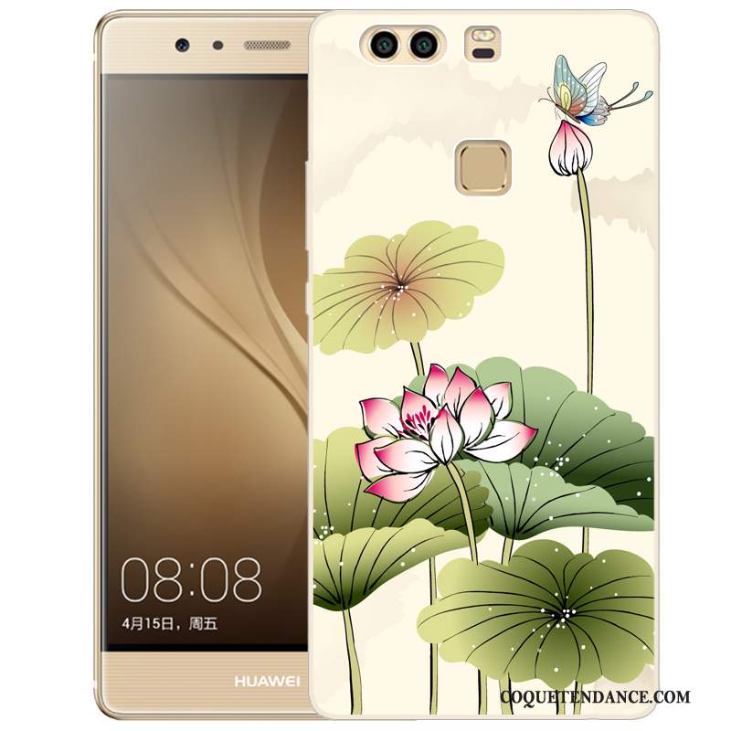 Huawei P9 Plus Coque Protection Fluide Doux Peinture Étui Dessin Animé