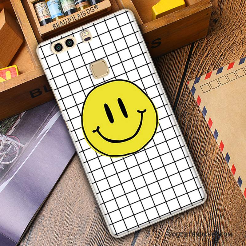 Huawei P9 Plus Coque Protection Silicone Dessin Animé Kaki