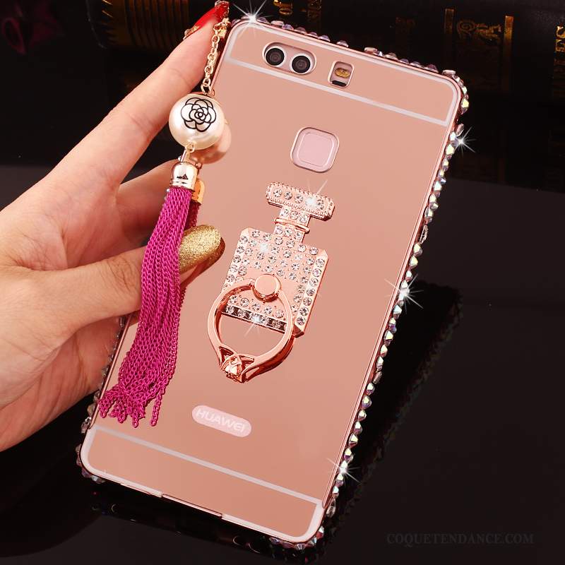 Huawei P9 Plus Coque Strass Étui Protection De Téléphone Rose