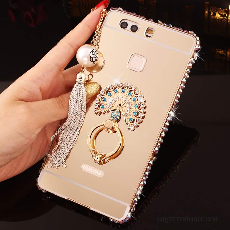 Huawei P9 Plus Coque Strass Étui Protection De Téléphone Rose