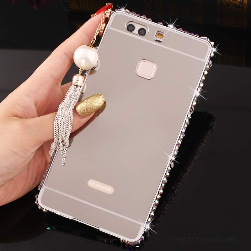 Huawei P9 Plus Coque Strass Étui Protection De Téléphone Rose