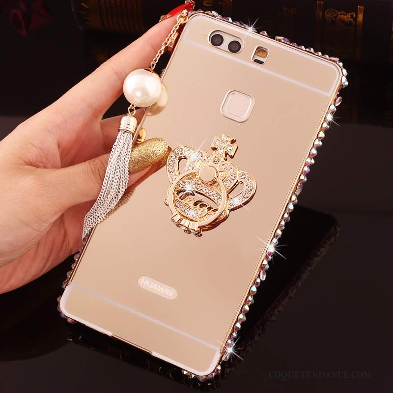 Huawei P9 Plus Coque Strass Étui Protection De Téléphone Rose