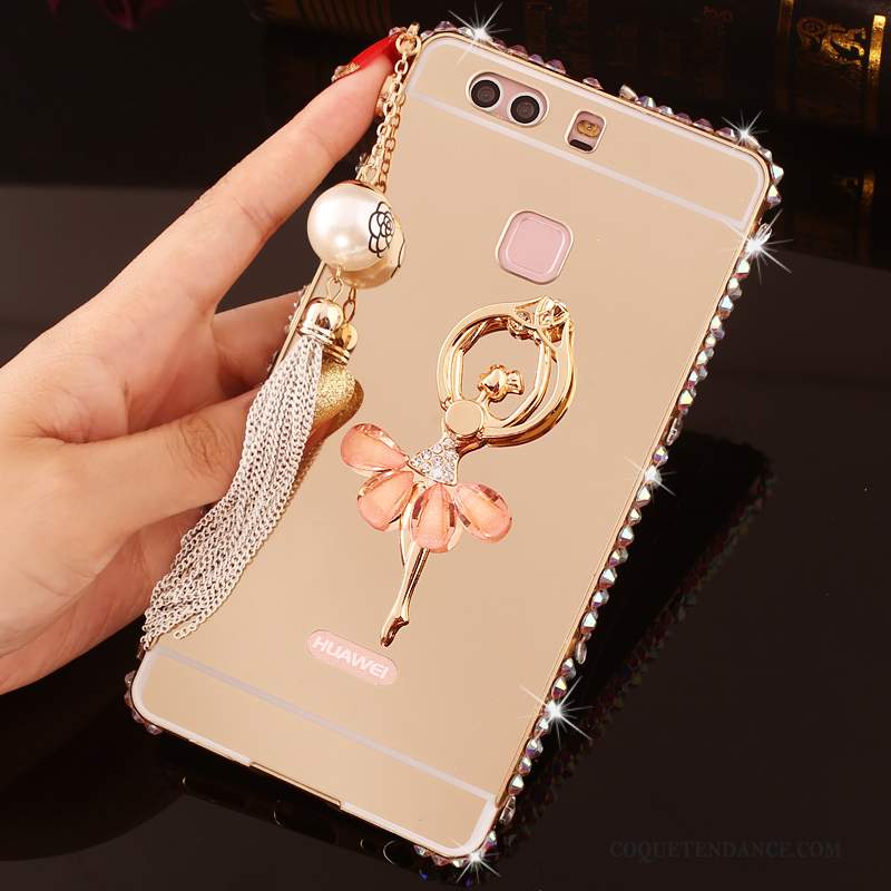 Huawei P9 Plus Coque Strass Étui Protection De Téléphone Rose