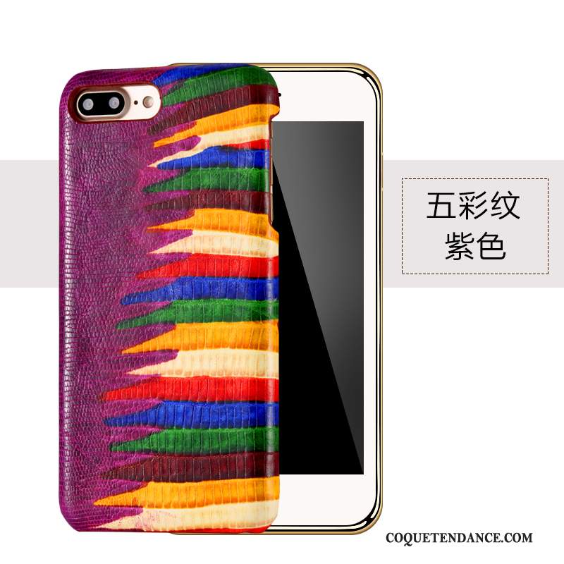 Huawei P9 Plus Coque Étui Couture Couleurs Cuir Véritable Multicolore De Téléphone