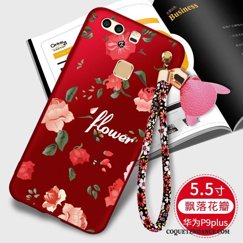 Huawei P9 Plus Coque Étui Marque De Tendance Créatif Rouge Tout Compris