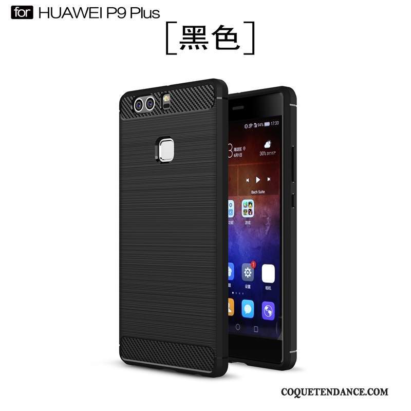 Huawei P9 Plus Coque Étui Nouveau Noir Tendance Protection