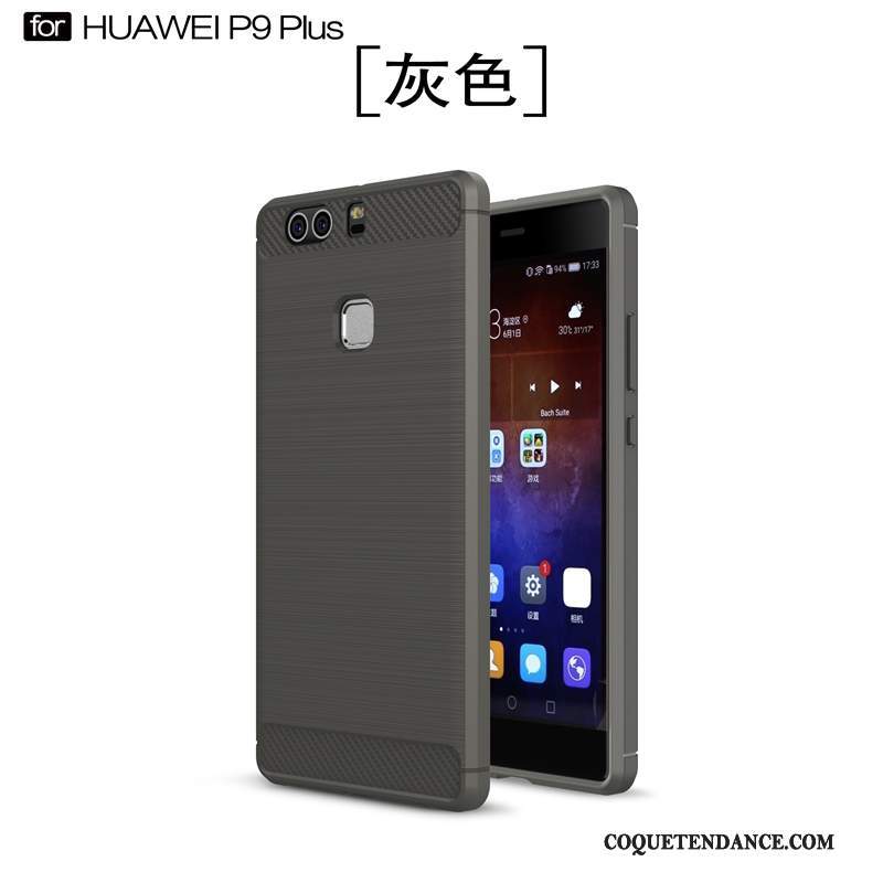 Huawei P9 Plus Coque Étui Nouveau Noir Tendance Protection