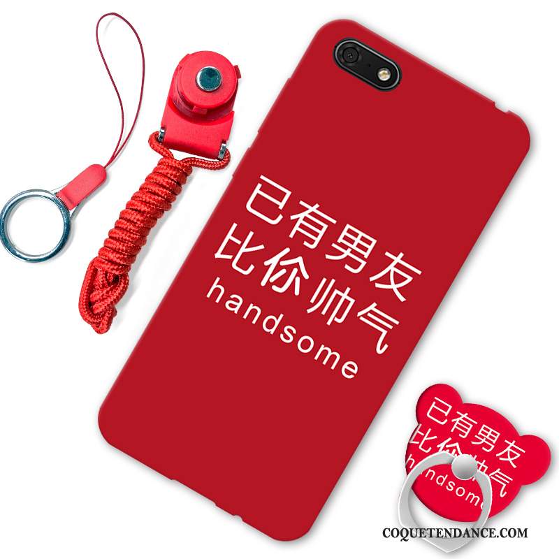 Huawei Y5 2018 Coque Dessin Animé Étui Protection De Téléphone Noir