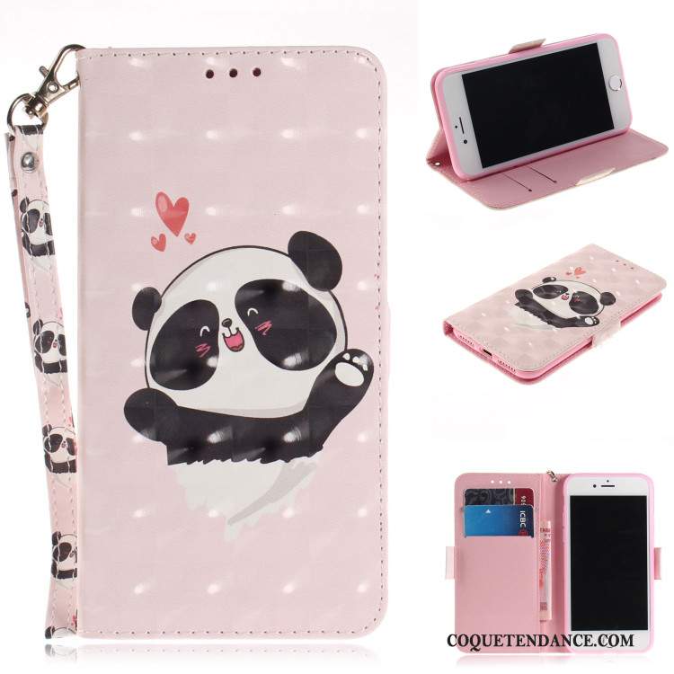 Huawei Y5 2018 Coque Portefeuille De Téléphone Housse Rose Étui