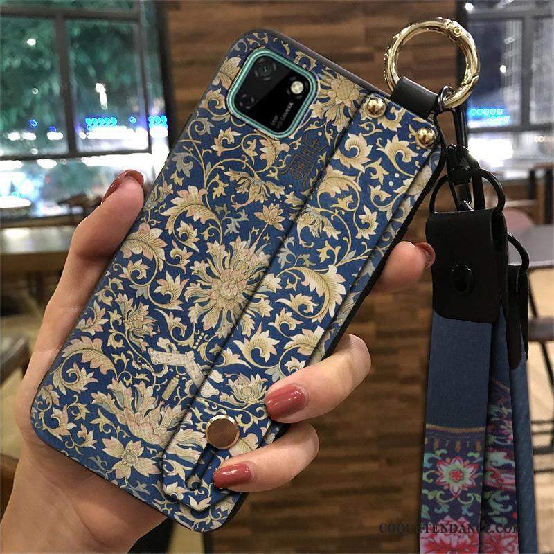 Huawei Y5p Coque Style Chinois Créatif Vintage Étui Jaune